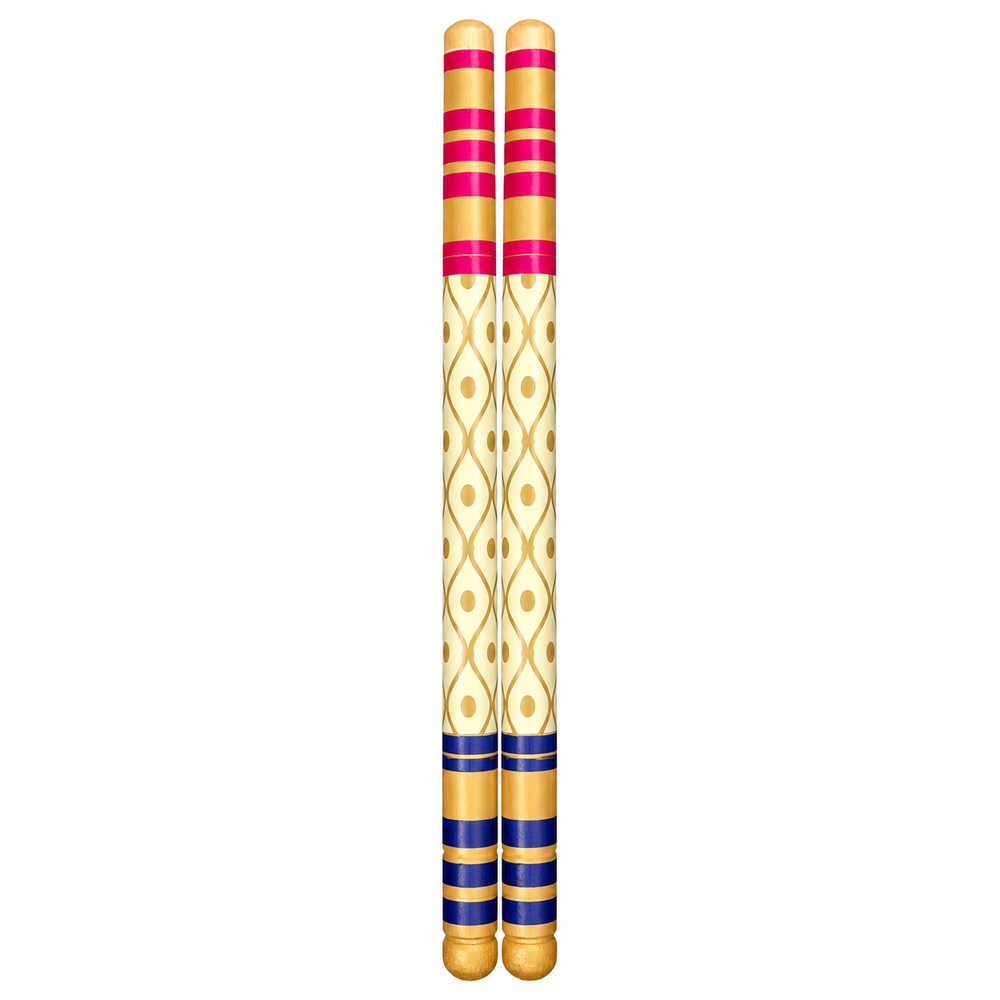 Little Canvas Dandiya Sticks - Garba | Navratri Garba & Dandiya Raas Dance Accessories | Festive Celebration