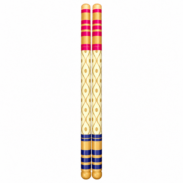Little Canvas Dandiya Sticks - Garba | Navratri Garba & Dandiya Raas Dance Accessories | Festive Celebration