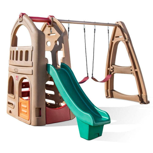 STEP2 Naturally Playful Playhouse Climber & Swing Extension (3-10 Years)