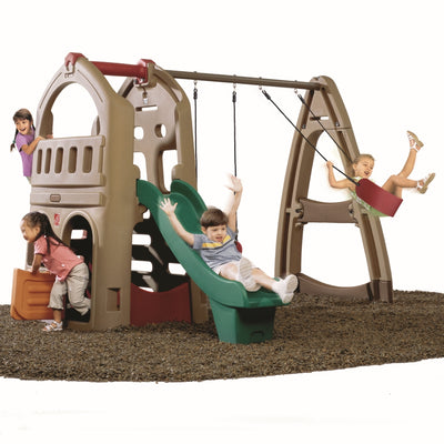 Naturally Playful Playhouse Climber & Swing Extension (COD Not Available)