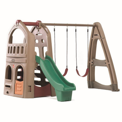 Naturally Playful Playhouse Climber & Swing Extension (COD Not Available)