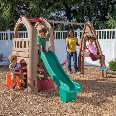 Naturally Playful Playhouse Climber & Swing Extension (COD Not Available)