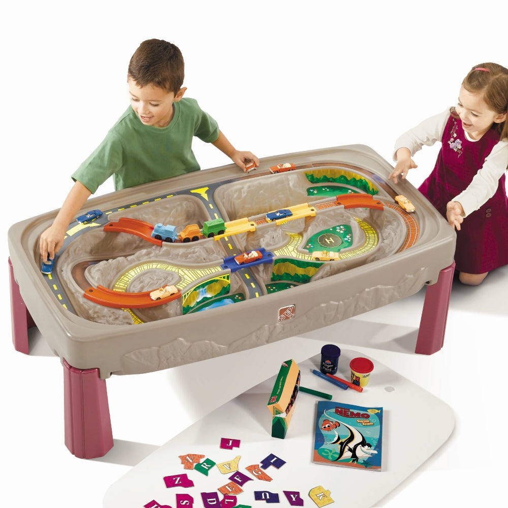 Deluxe Canyon Road Train & Track Table (COD Not Available)