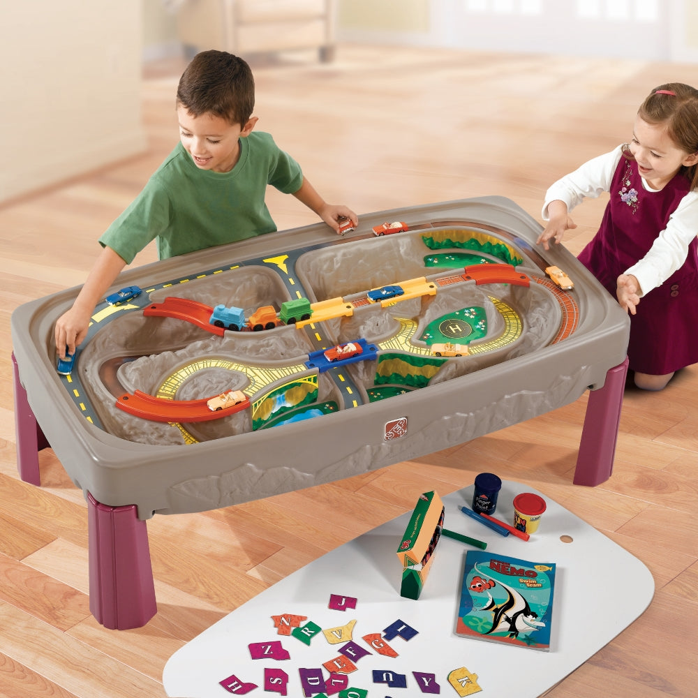 Deluxe Canyon Road Train & Track Table (COD Not Available)