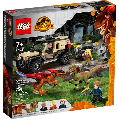 Lego Jurassic World Pyropraptor & Dilophosaurus - 254 Pieces | 76951 (7-12 Years)