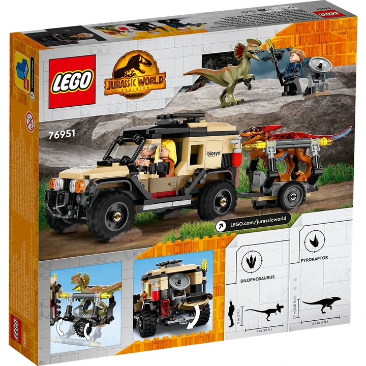 Lego Jurassic World Pyropraptor & Dilophosaurus - 254 Pieces | 76951 (7-12 Years)