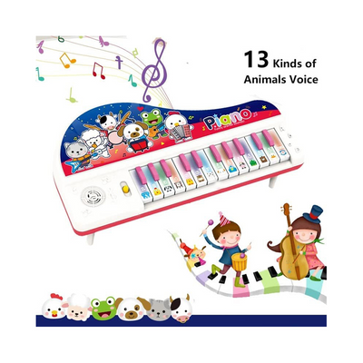 Animal Piano Portable Multi-Function Electronic Funny Animal Sound Keyboard (Assorted Color)