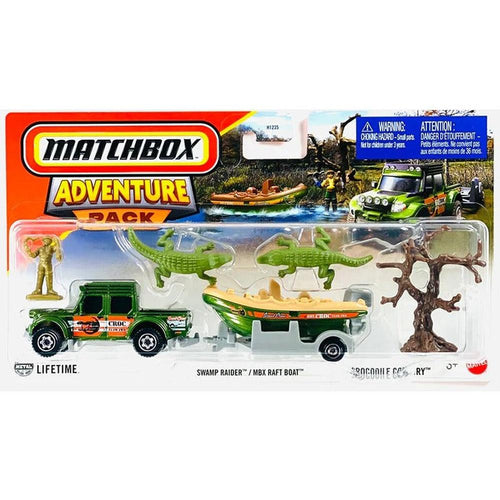 Matchbox Original Licensed Matchbox Adventure Themed Diecast Vehicle Set with Travel Trailer (7 Years till Grown Ups) | Assorted Designs