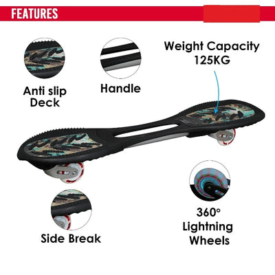 Plug Wave Board For Young Adults and Grown-Ups (7804) - Skateboard