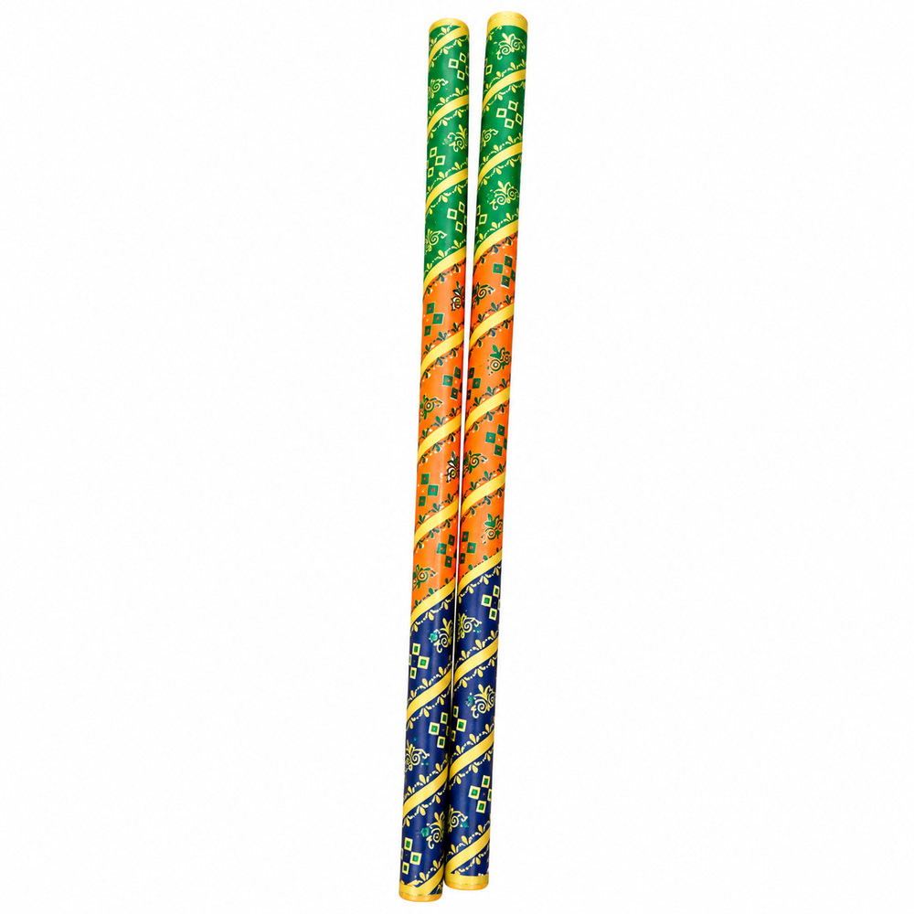 Little Canvas Dandiya Sticks - Anandi | Navratri Garba & Dandiya Raas Dance Accessories | Festive Celebration