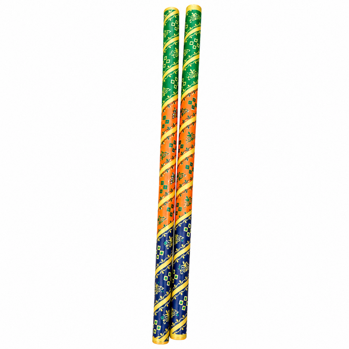 Little Canvas Dandiya Sticks - Anandi | Navratri Garba & Dandiya Raas Dance Accessories | Festive Celebration