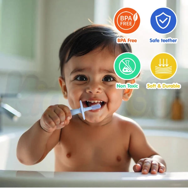 Kidology 360° Baby Teether Toothbrush | Silicone Teething