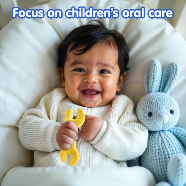Kidology Silicone Baby Chew Teether Toy | Soft Sensory Teething Toy for Infants