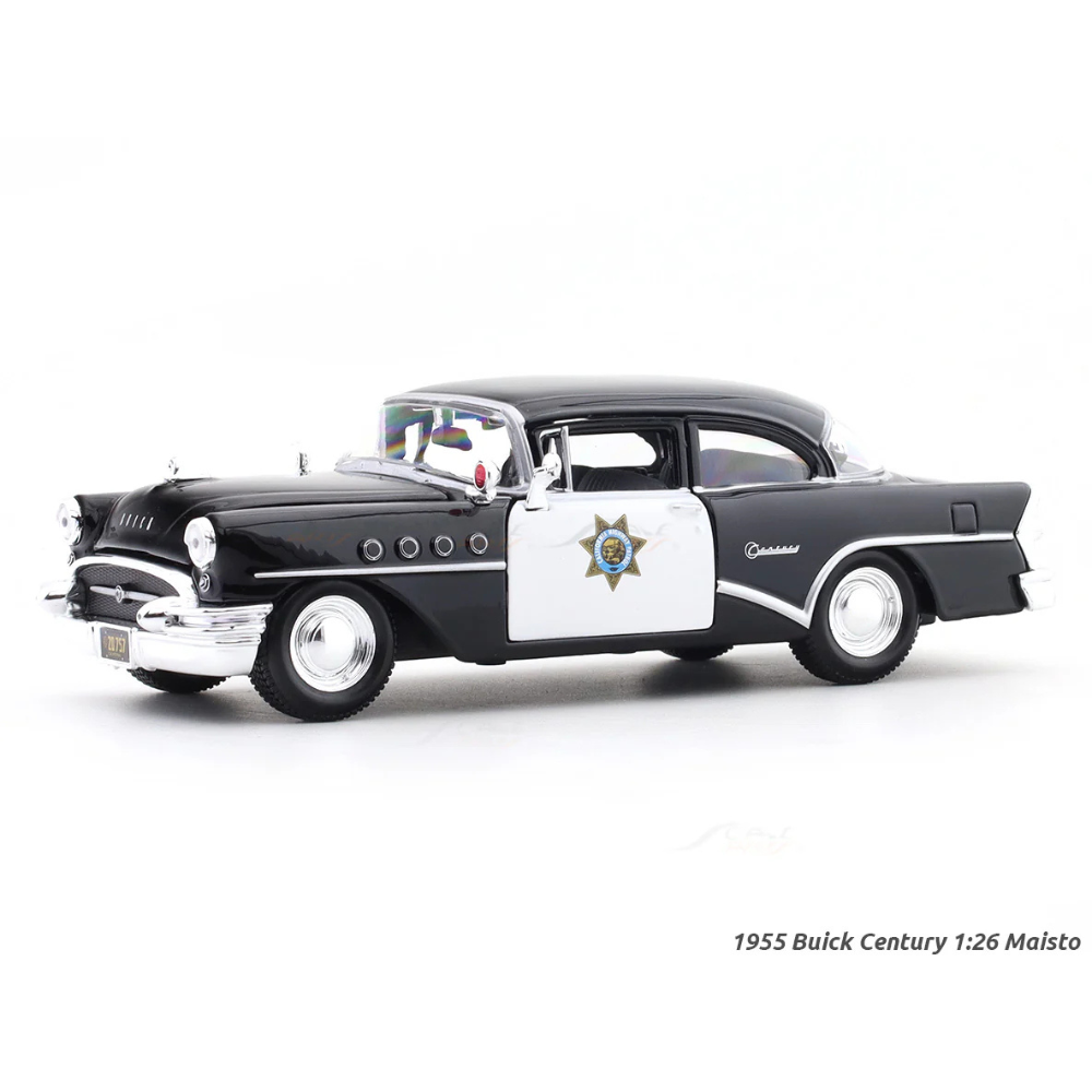 Maisto Original 1955 Buick Century Licensed Diecast Car | 1:26 Scale (14 Years till Grown Ups)