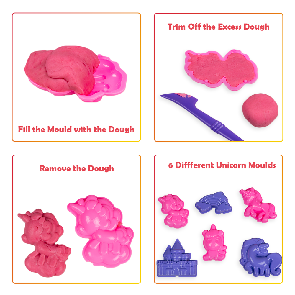 Return Gifts (Pack of 3,5,12) Unicorn Dough Art Kit