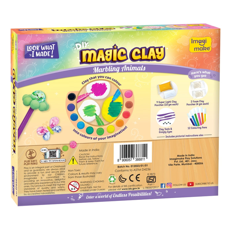 Magic Clay - Marbling Animals Activity Kit