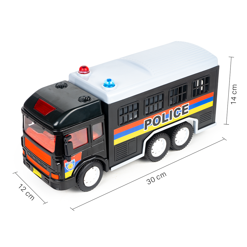 Friction Powered Realistic Police Van Toy