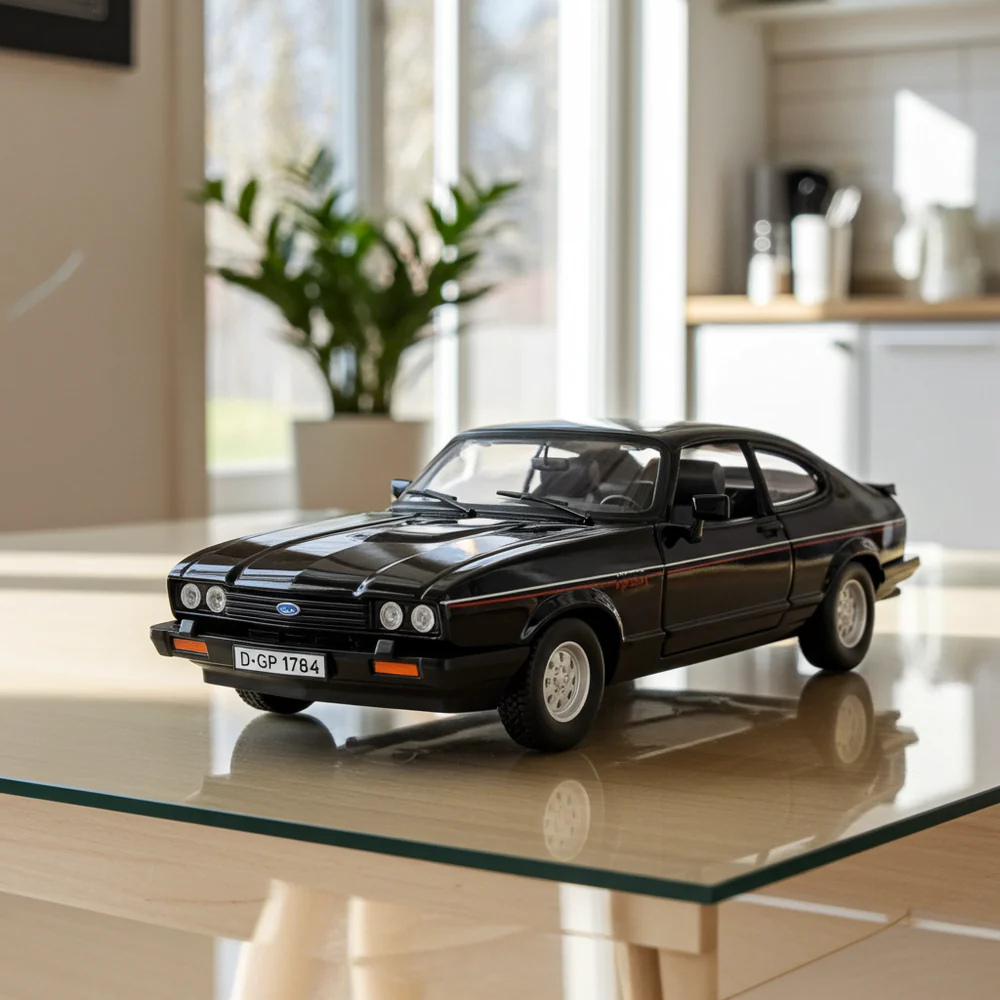 Bburago Original Ford Capri (1982) Licensed Diecast Car | 1:24 Scale Model (14 Years Till Grown Ups)