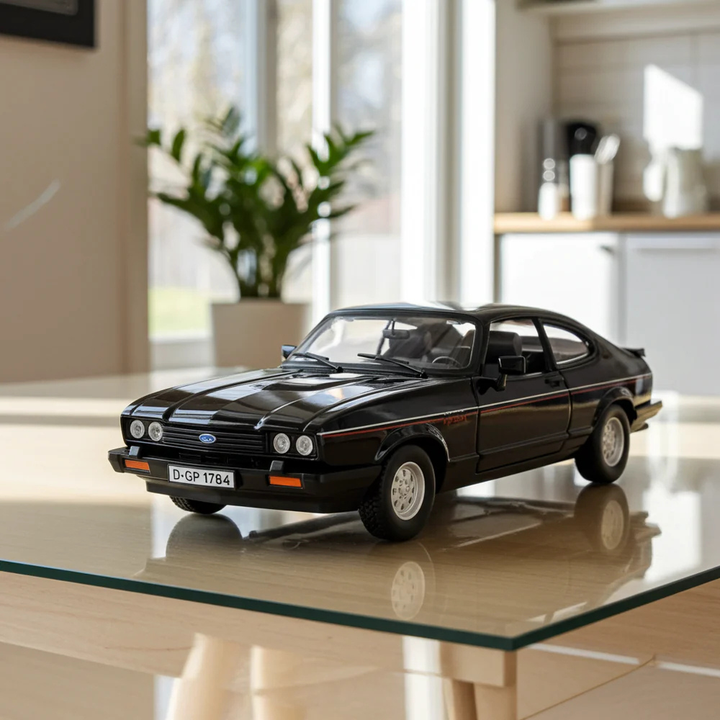Bburago Original Ford Capri (1982) Licensed Diecast Car | 1:24 Scale Model (14 Years Till Grown Ups)