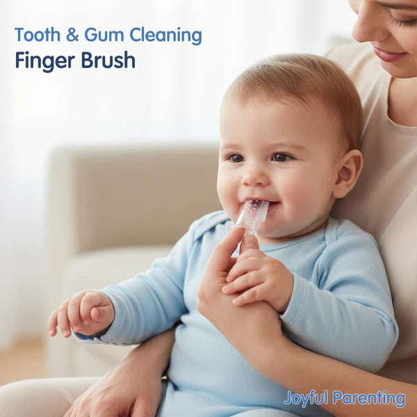 Hopop Silicone Baby Finger Toothbrush with Case (Pack of 2)