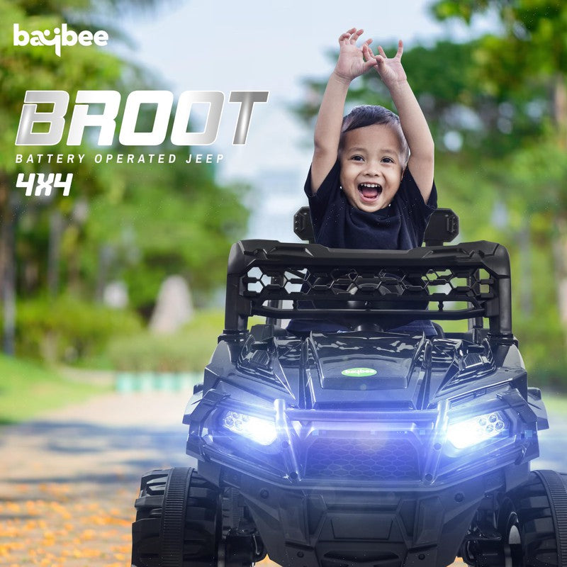 Broot Rechargeable Battery Operated Ride on Jeep Car with Music & Light For Kids | COD Not Available