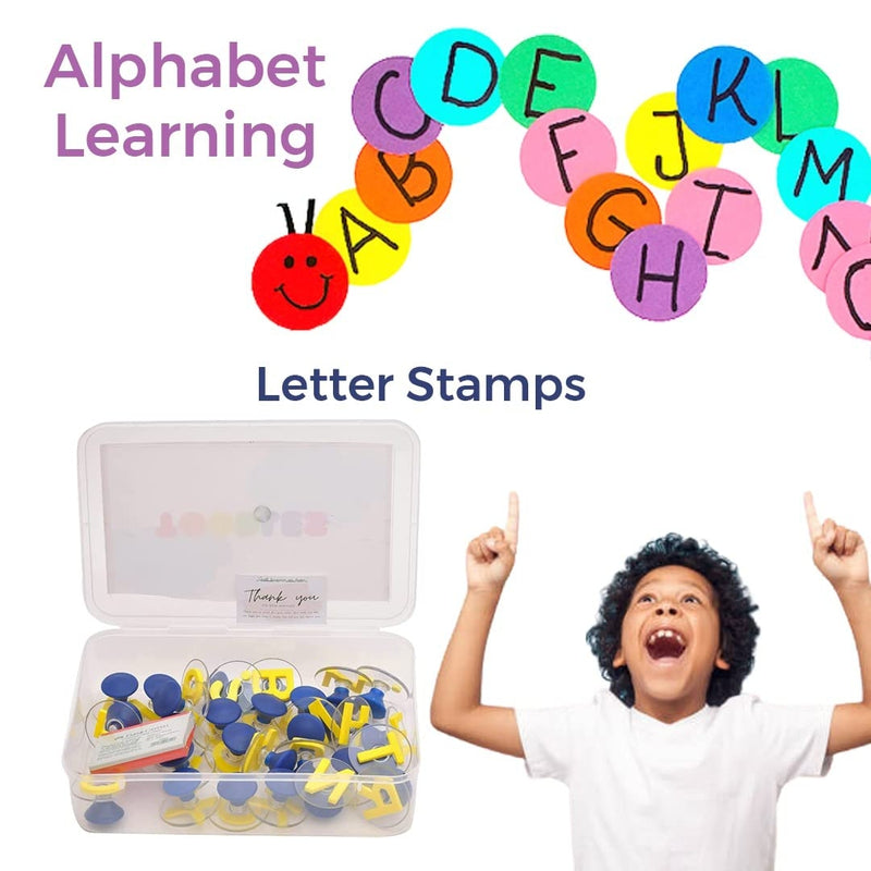 Learnings Big Letter Stamps Skill Developmental Kids Learning Toys for Kids (Big Letter Stamps Skill)