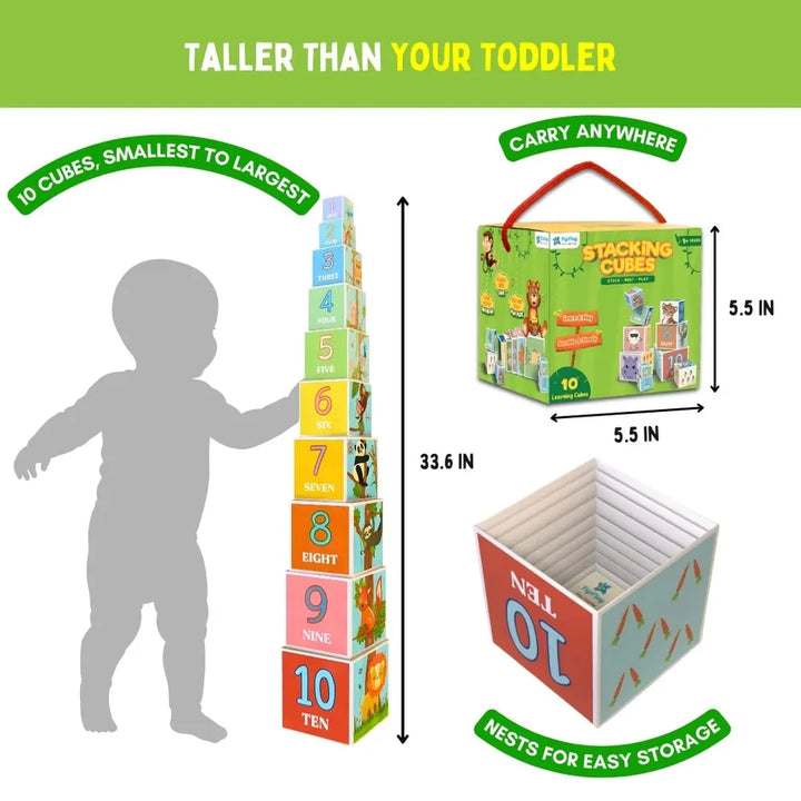 PepPlay Stacking & Nesting Cube | Early Learning Through Stacking Play