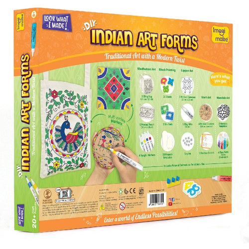 Imagimake DIY Indian Art Forms Craft Kit | 20+ Craft Projects