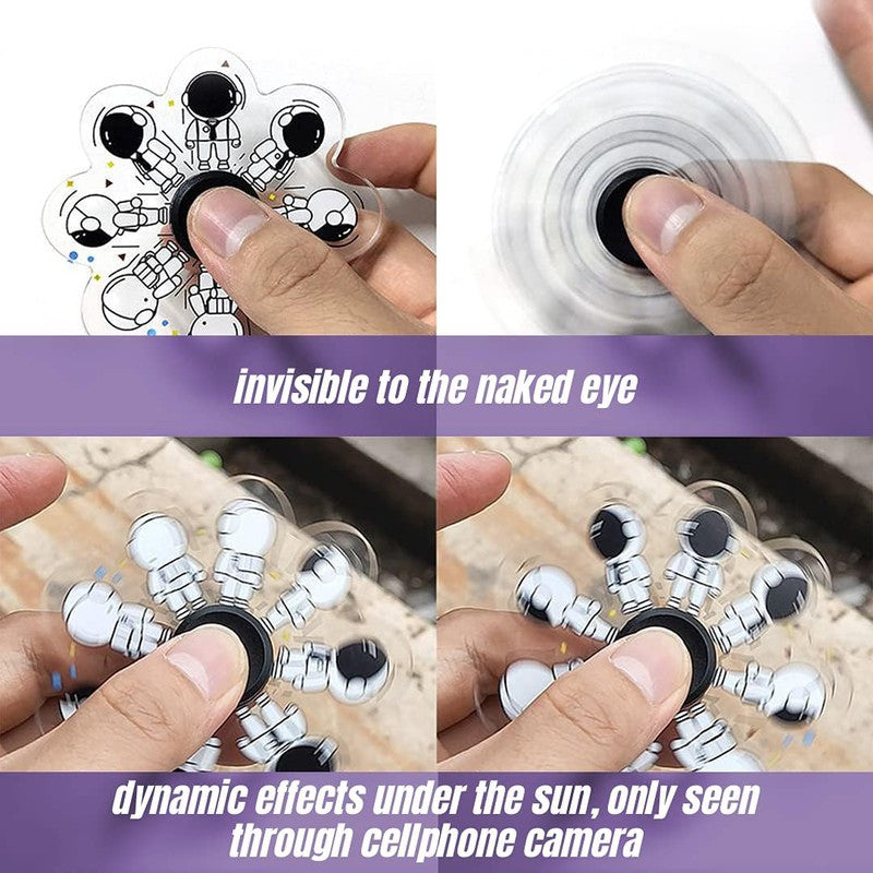 Brain Teaser Pop Fidget Rotating Magic Bean 3D Dynamic Spinner Toy Small Finger Hand Spinners For Kids & Adults