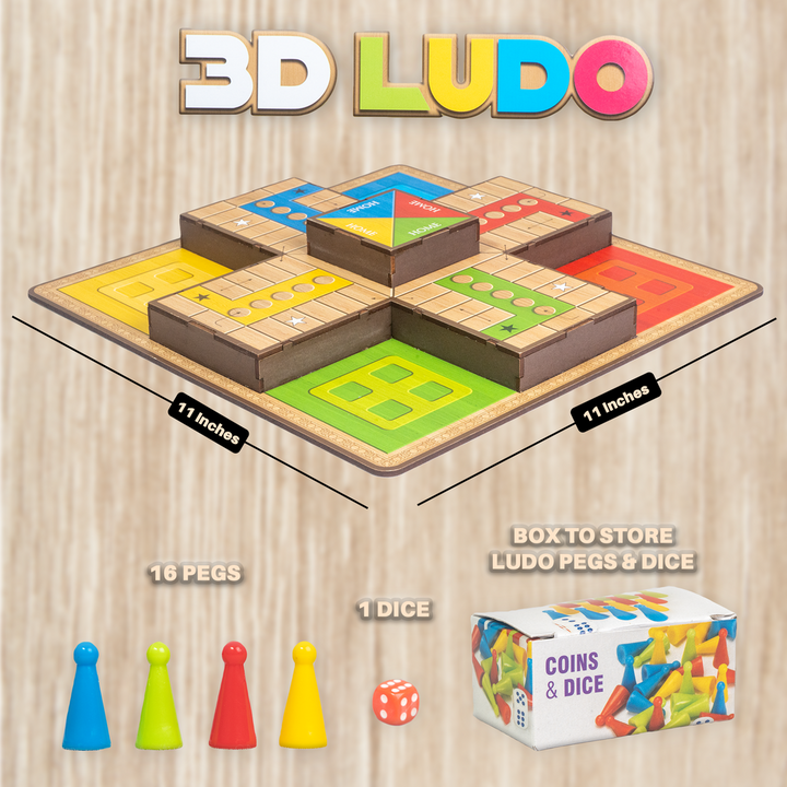 Return Gifts (Pack of 3,5,12) 3D Ludo