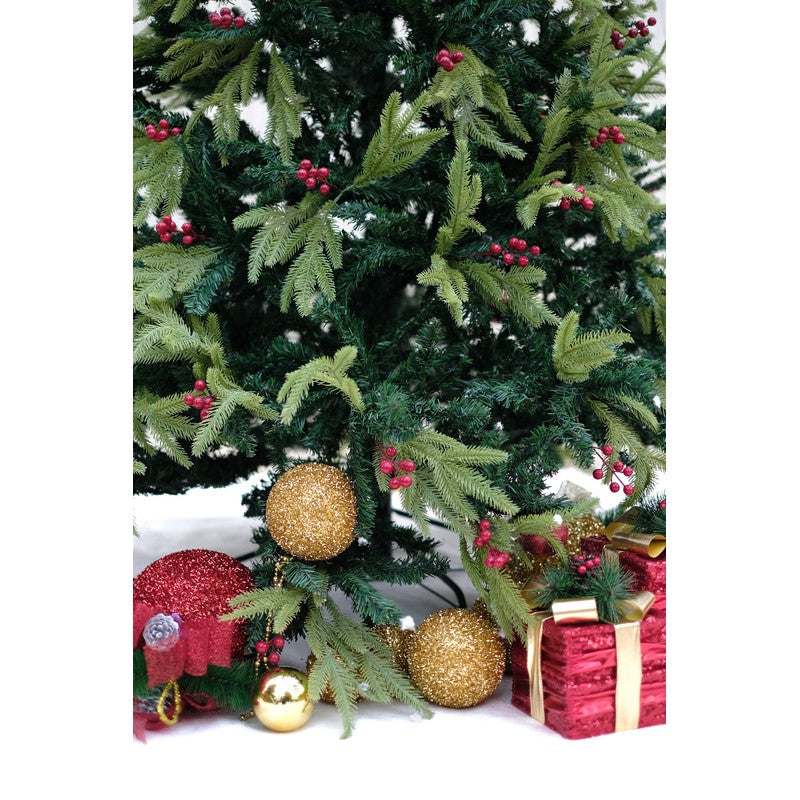Raz Christmas Tree With Cherries And Two Color Leaves (8 Feet) | Cod Not Available