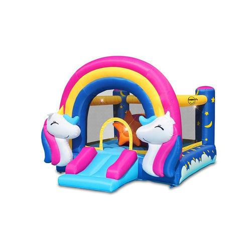 Enchanted Unicorn Jumping Castle with Light & Sound | Weight-20 Kg (3-8 Years)