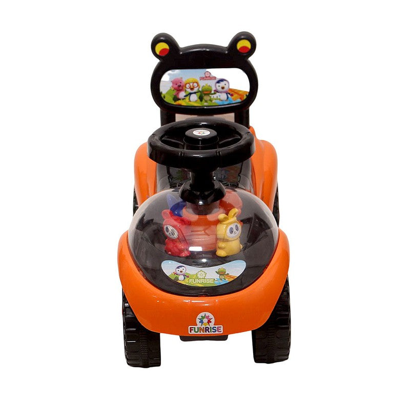 Educational Rideon Baby Car with 4 Toys on Front- PP - 801 E Orange