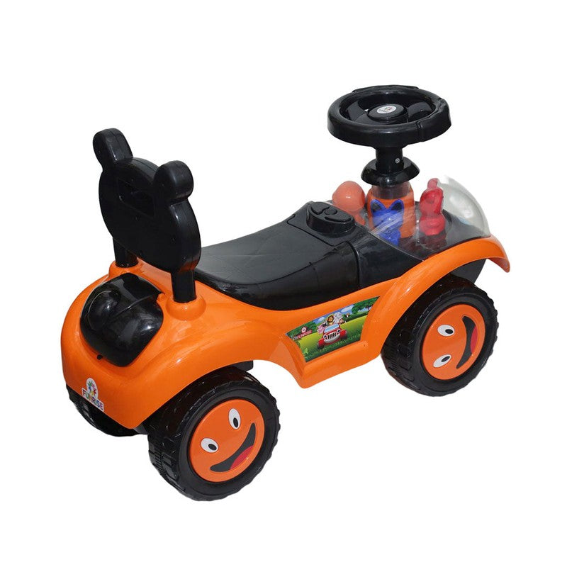 Educational Rideon Baby Car with 4 Toys on Front- PP - 801 E Orange