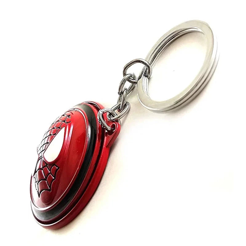 Spider Man Fidget Spinner Metallic Keyring