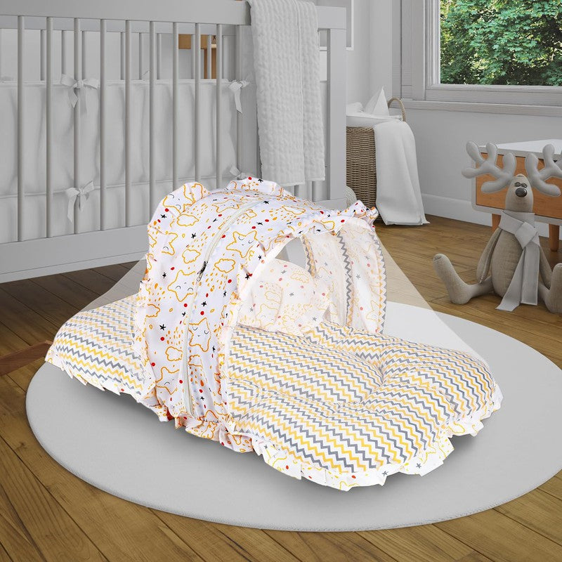 Shower Jumbo Extra Large Bedding Set With Mosquito Net And Pillow (0-20 Months)