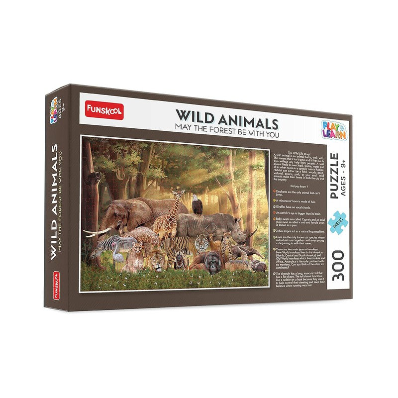 Original Funskool Wild Animal 300 Pcs Puzzle