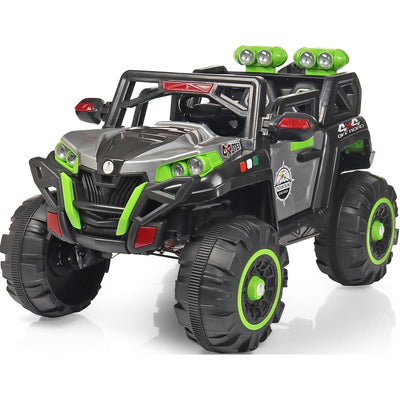 4x4 Battery Operated Electric Ride On Jeep | Motor for Steering | Remote Control | Grey/Green | COD Not Available