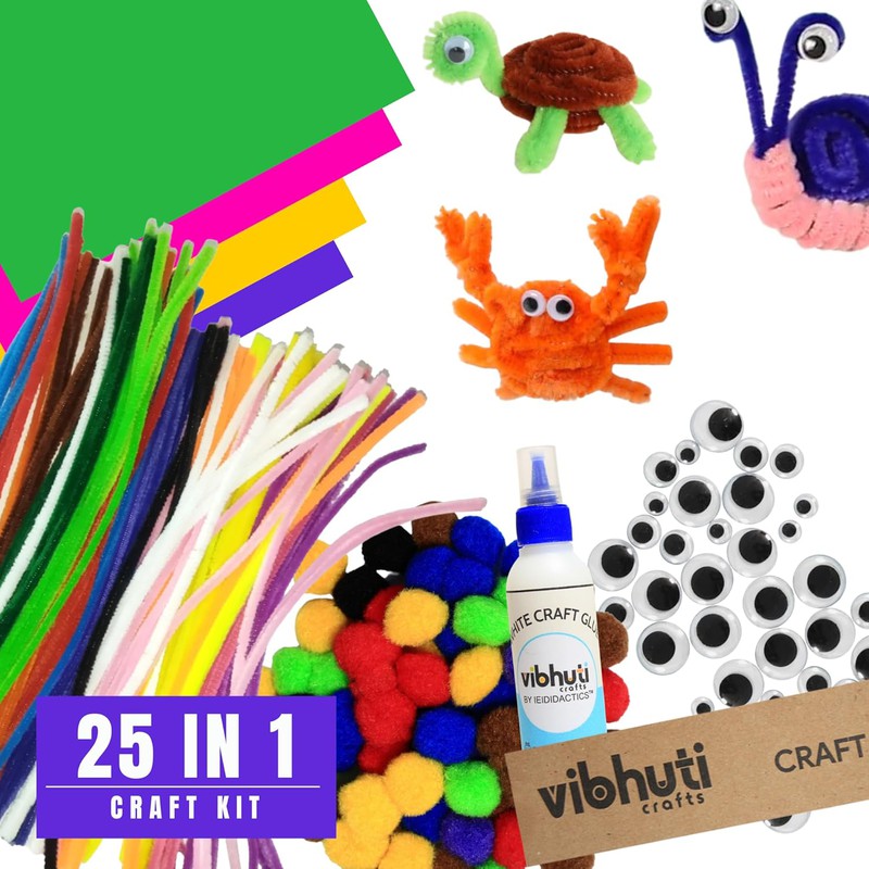 Ultimate Craft Kit: 25-in-1 Bundle with 460+ Items - Perfect for Creative Kids