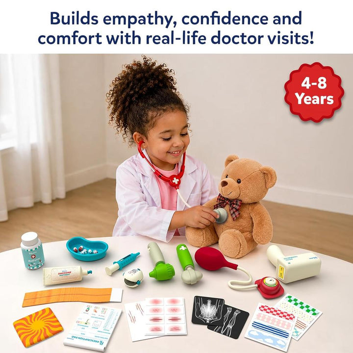Skillmatics Doctor Set for Kids – 35+ Pieces Interactive Pretend Play Kit