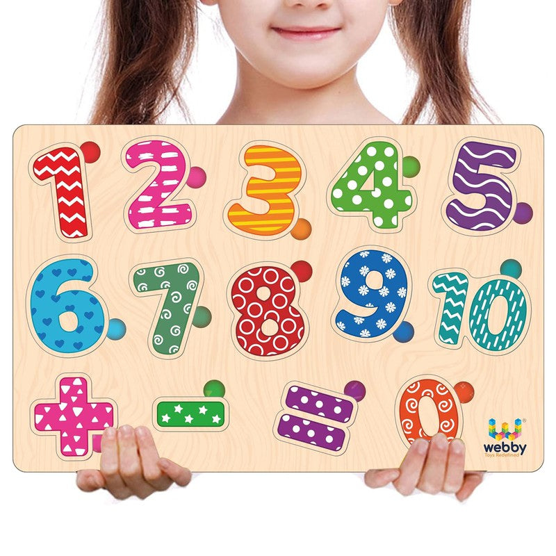 Wooden Educational  Puzzle | Numbers & Math (3-6 Years)