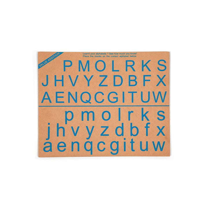 Combined Alphabet Tray - Assorted Colours