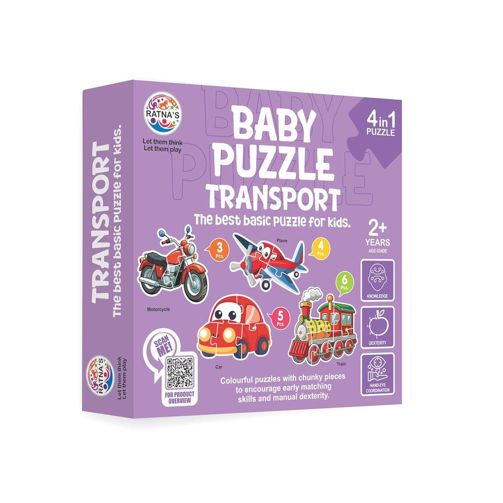 Ratna's Educational Baby Jigsaw Puzzle- Transport
