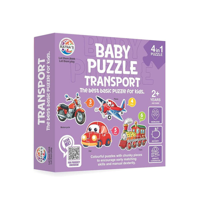 Ratna's Educational Baby Jigsaw Puzzle- Transport