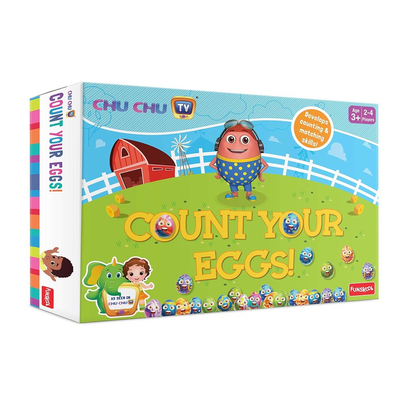 Original Funskool Chu Chu Count Your Eggs Board Game