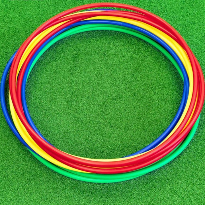 Fitfix Welded Hula Hoop Exercise Ring | Hula Hoop for Kids Includes Free Hoop Huggies for Each Hoop (45 cm Diameter) -  Assorted Color