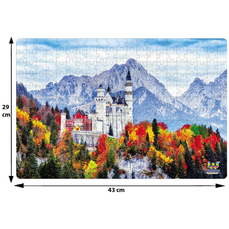 Neuschwanstein Medieval Castle Cardboard  Jigsaw Puzzle, 252 pieces