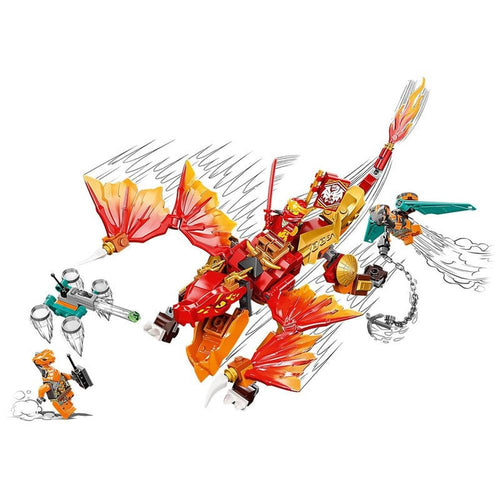 LEGO Ninjago Kai's Fire Dragon Evo Building Blocks - 204 Pieces (6-8 Years)