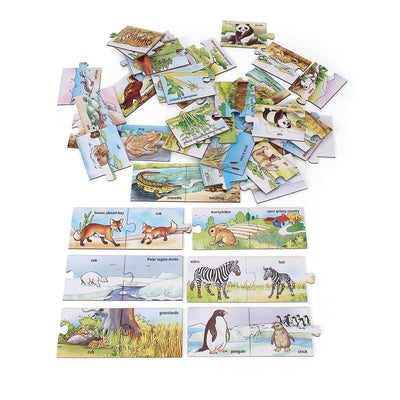 Animal Babies & Habitats (18 self correcting sets of 3)