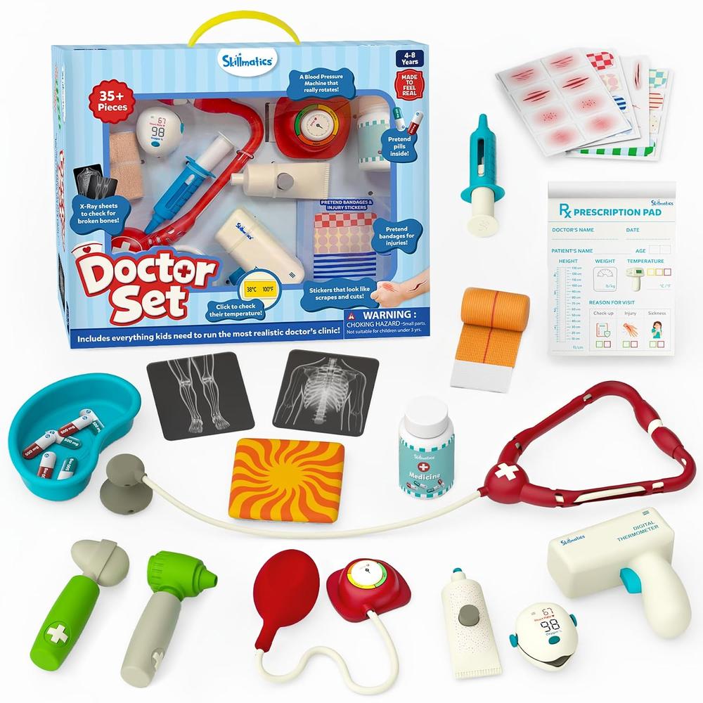 Skillmatics Doctor Set for Kids – 35+ Pieces Interactive Pretend Play Kit